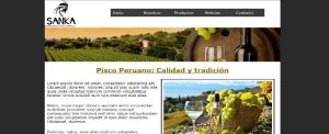 Practica Maquetación Web: Pisco Peruano